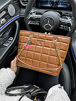 Женская сумка шопер Michael Kors Shopper (коричневая) Gi11192 большая стильная красивая деловая cross