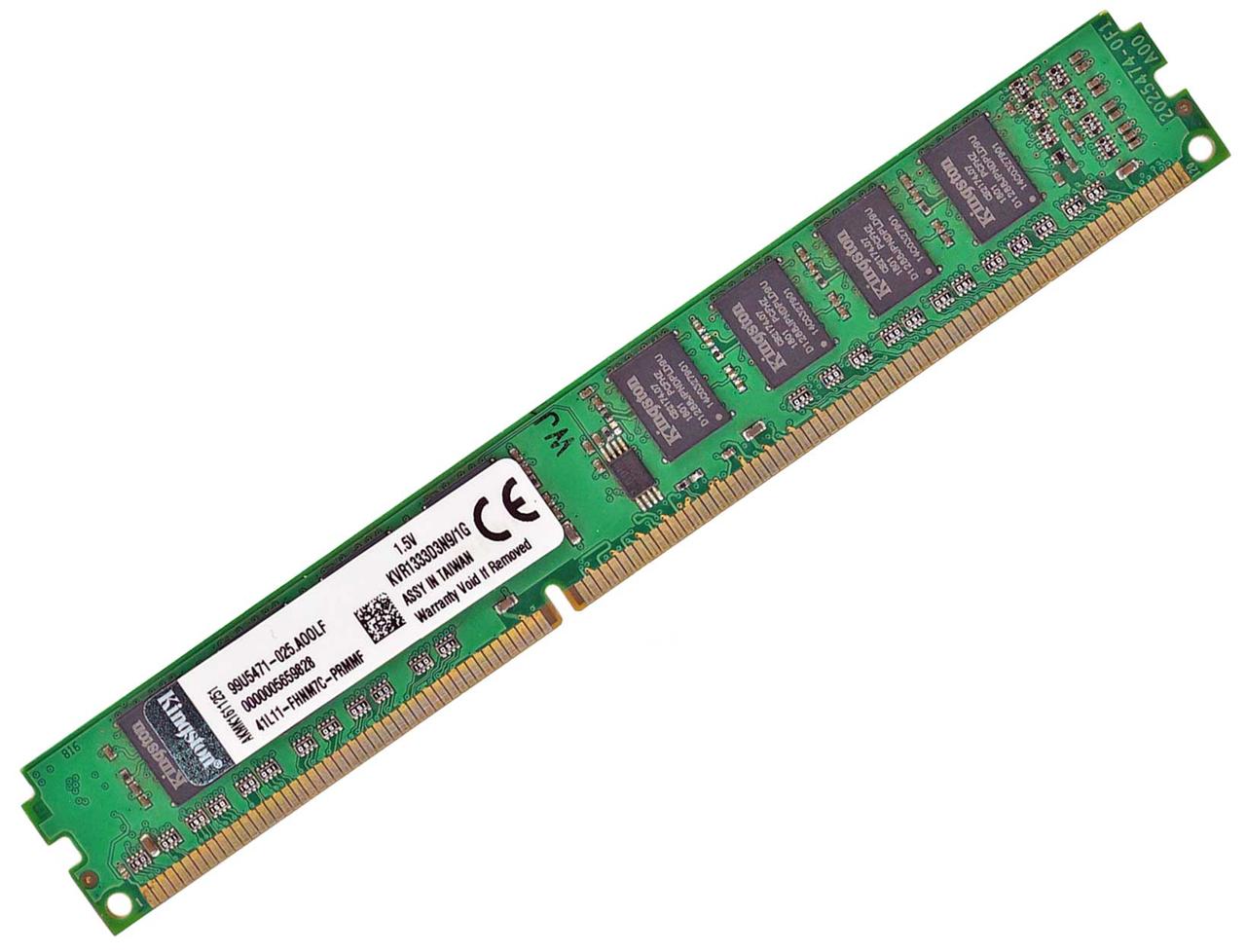 Оперативна пам'ять DDR3 1GB 1333MHz (1Гб) PC3-10600 — 1Гб ДДР3 універсальна ОЗП 1024MB KVR1333D3N9/1G