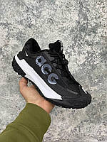 Мужские кроссовки Nike ACG Black\White (чёрные с белым) крутые удобные кроссы I1182 cross