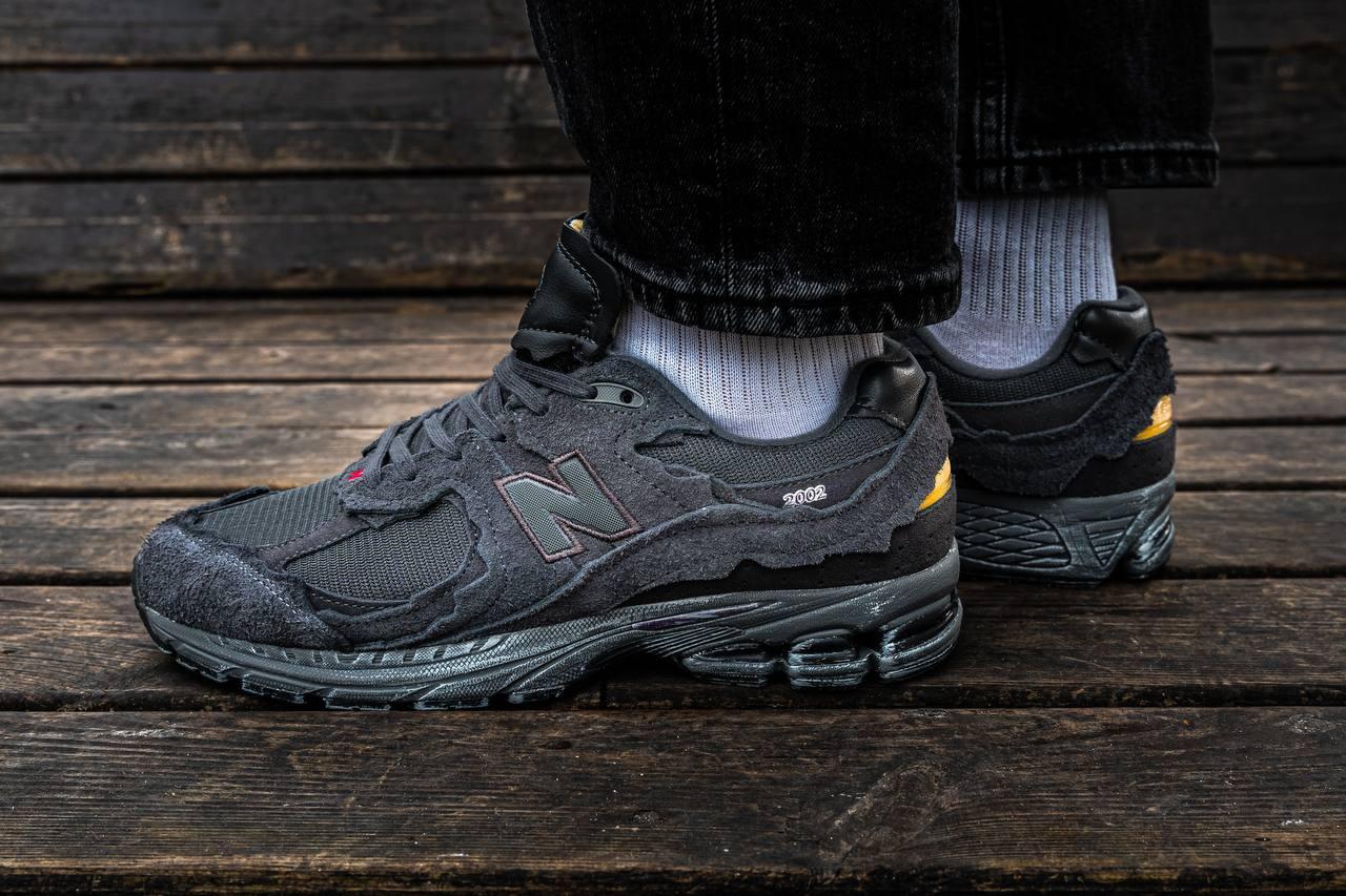 Чоловічі кросівки New Balance 2002R Protection Pack Phantom (чорні) стильні демі кроси I1139 топ