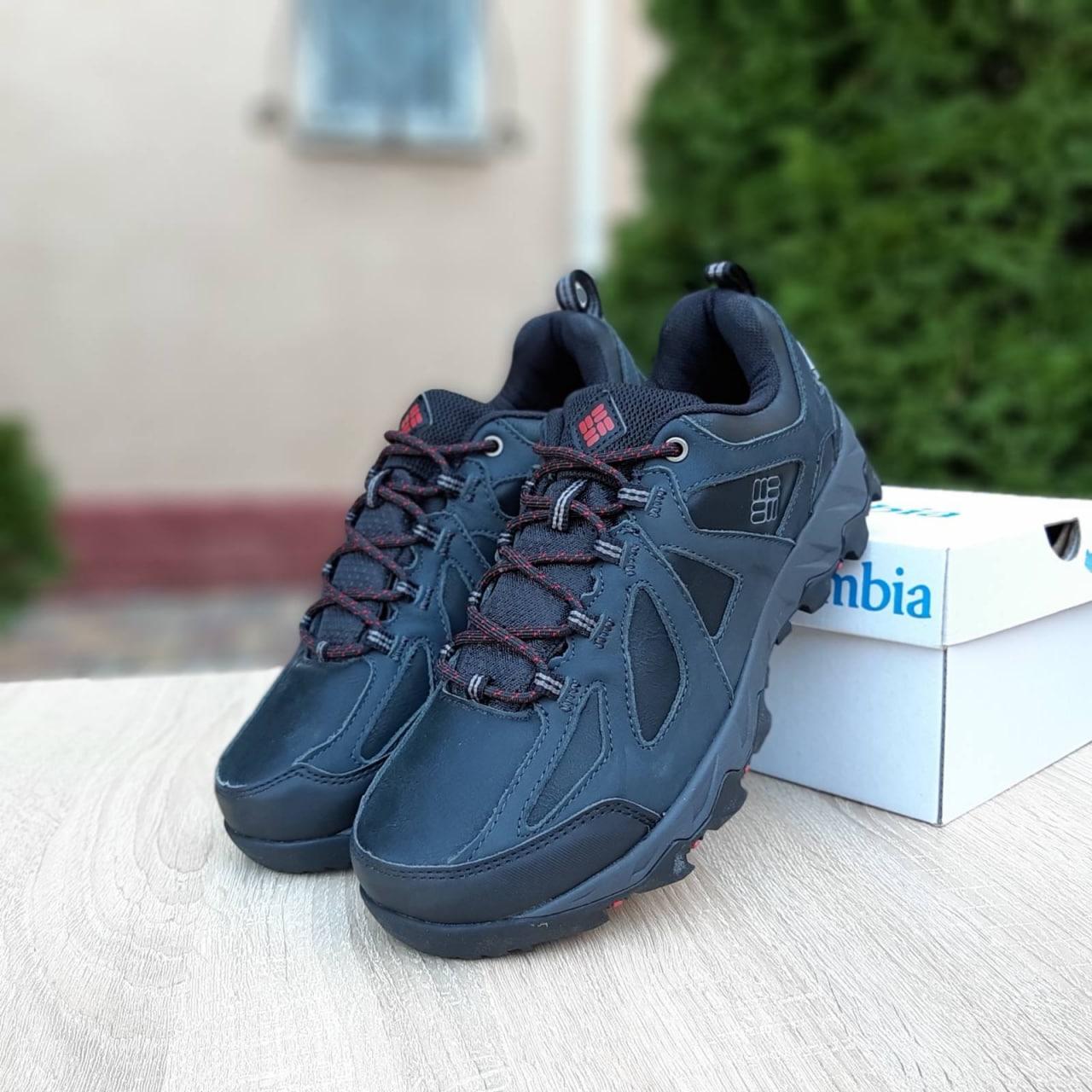 Чоловічі кросівки Columbia OUT Dry (чорні з червоним) спортивні повсякденні весняні кроси О10786 топ, фото 1