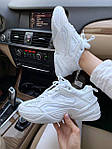 Чоловічі кросівки Nike M2K White (білі) низькі стильні кросівки N004 Найк топ, фото 3