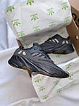 Чоловічі кросівки Adidas Yeezy 700 Utility Black (чорні) круті спортивні кроси YE069 топ, фото 4