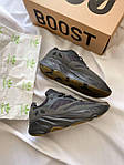 Чоловічі кросівки Adidas Yeezy 700 Utility Black (чорні) круті спортивні кроси YE069 топ, фото 7