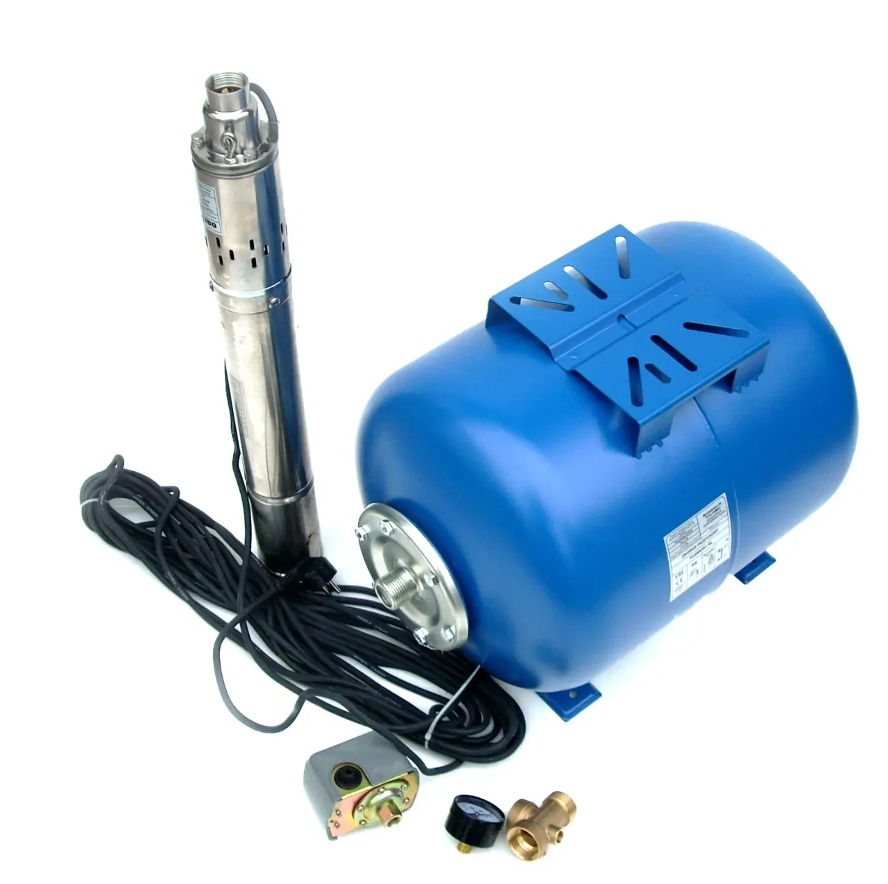 Насос глубинный скважинный для воды + Бак + Автоматика: продажа, цена в ...