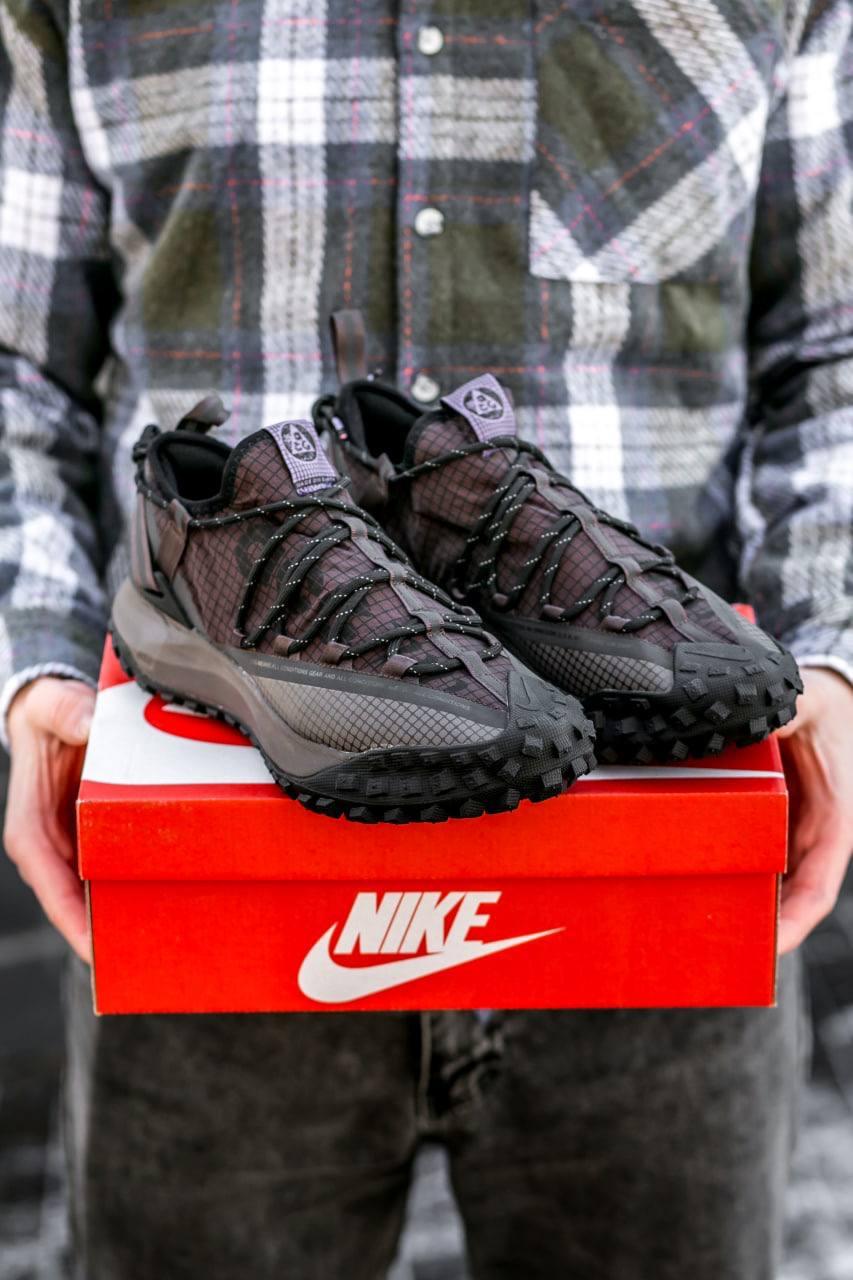 Чоловічі кросівки Nike ACG Mountain Fly Low "Black/Brown" (чорні з коричневим) круті легкі кроси I1072 топ, фото 1