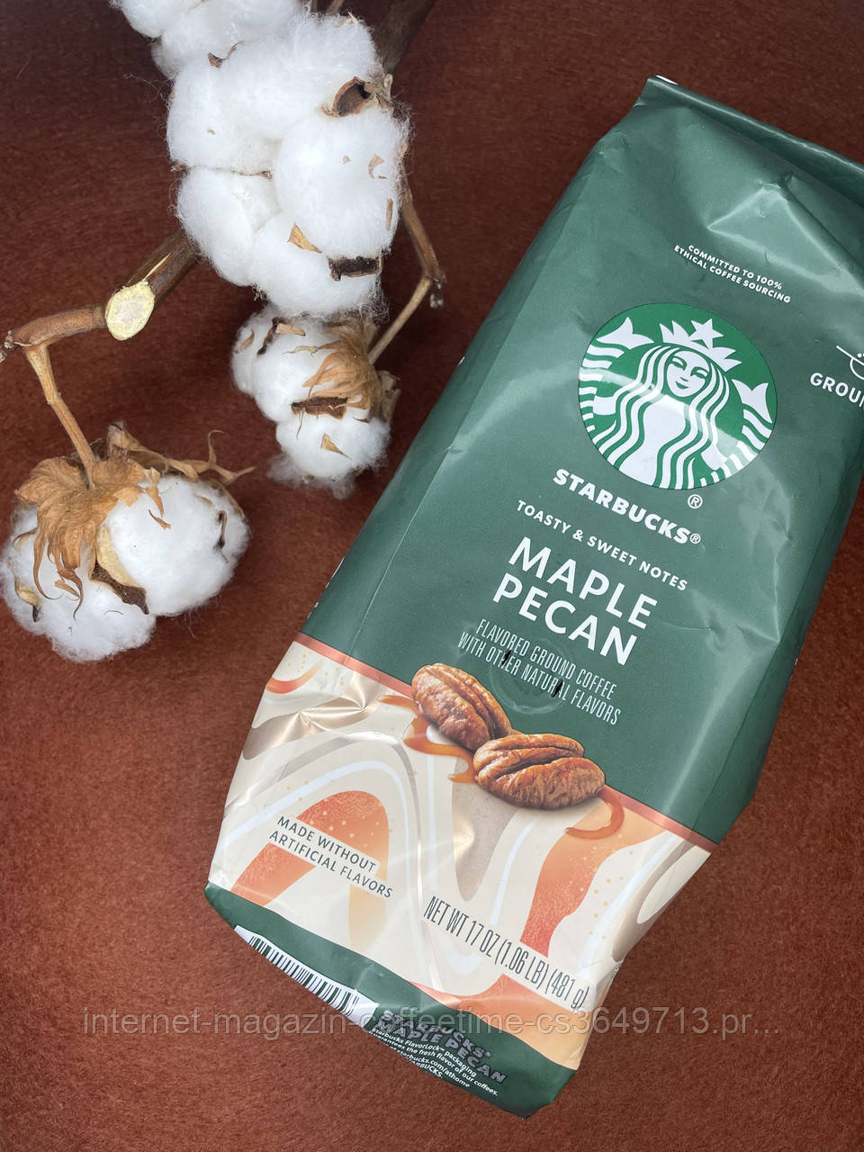 Кава Starbucks Maple Pecan зі смаком пекану та кленового сиропу 481г серпень 2024