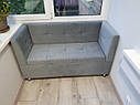 Стильний диван з нішею Томас L (кухня, передпокійй, балкон, лоджія) виготевлення за розмірами замовника, фото 2