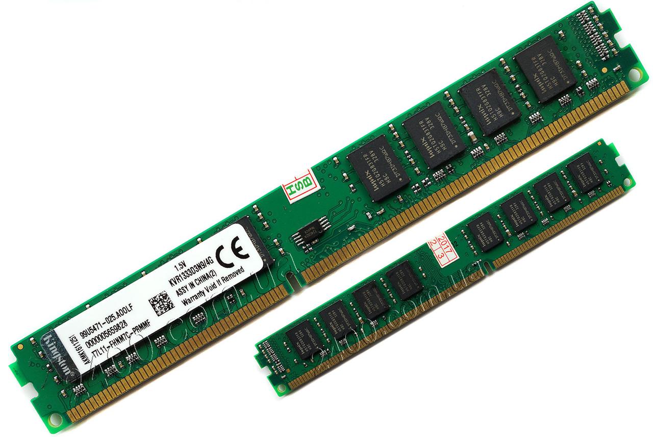 Оперативная память DDR3 4Gb (4Гб) 1333Мгц PC3-10600 универсальная ДДР3 4 ГБ 4096MB для INTEL и AMD (ОЗУ) - фото 1 - id-p467849108
