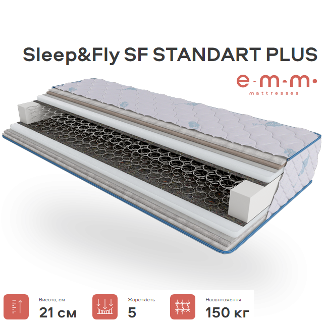 Матрац Standart Plus SF 21см 150*190 Стандарт плюс