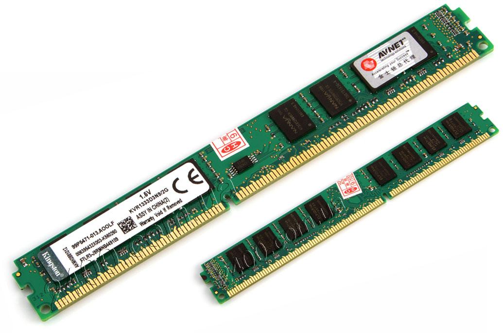 DDR3 2GB 1333MHz оперативна пам'ять універсальна KVR1333D3N9/2G для INTEL і AMD — ДДР3 2 Гб 1333 (ОЗП)