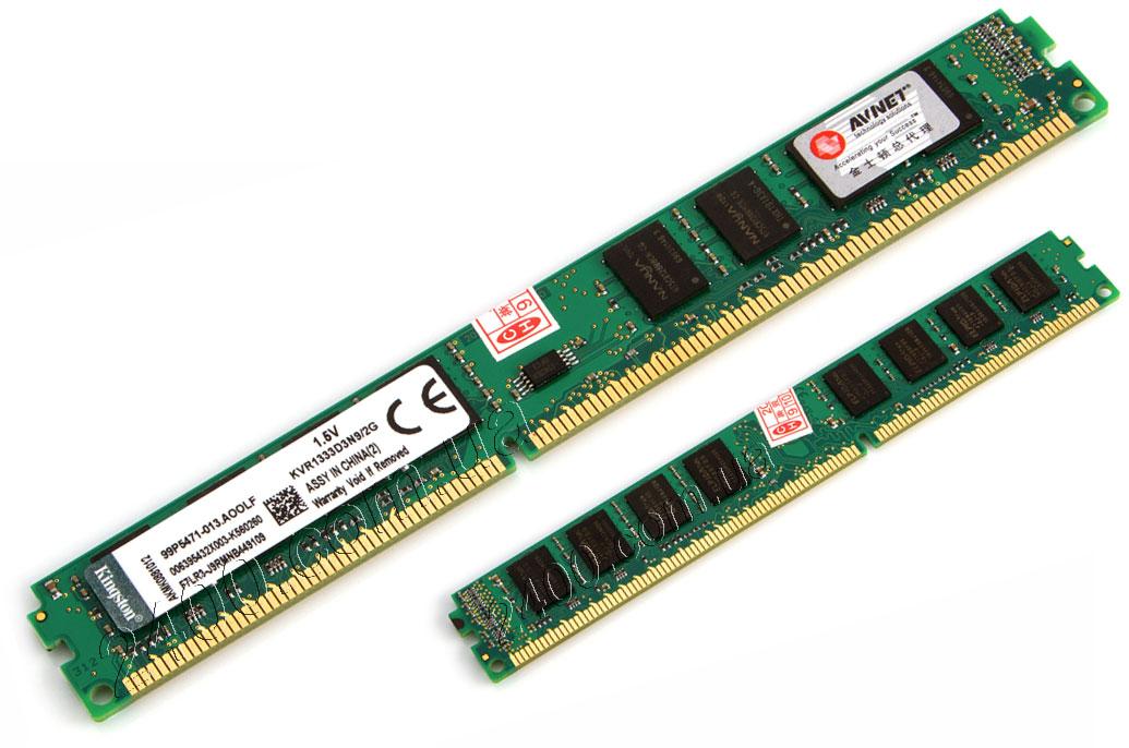 Оперативна пам'ять DDR3 2GB 1333MHz універсальна KVR1333D3N9/2G для INTEL і AMD — ДДР3 2 Гб 1333 (ОЗП)