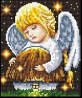 Алмазная вышивка Маленький ангелочек Крыла милашка хранитель очага полная выкладка мозаика 5d наборы 23x30 см
