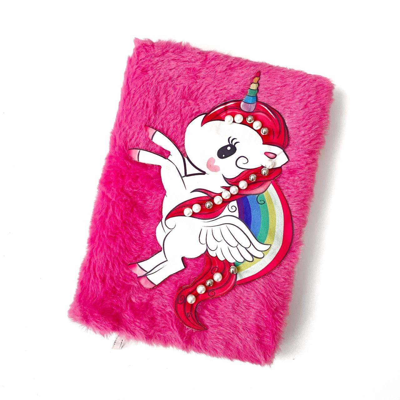 Блокнот Єдиноріг малиновий 19.5*13.5 см,FS-1606,2