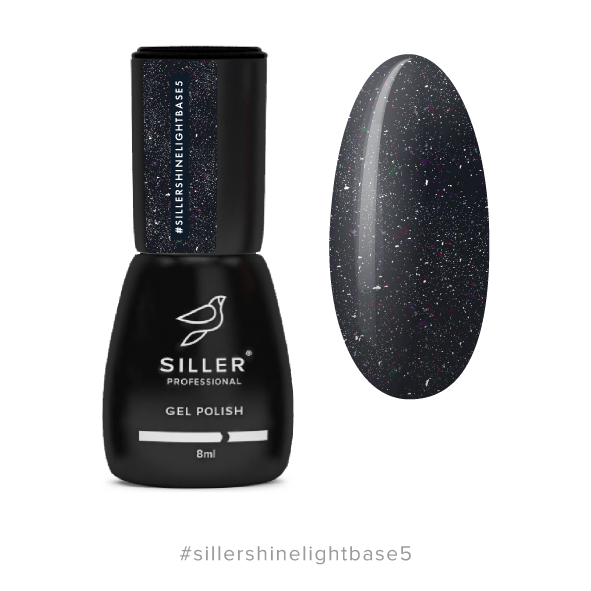 Siller 05 Base Shine Light Світловідбивна база, Синефіолетова, 8 мл