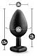 Анальна пробка з каменем Blush TEMPTASIA BLING PLUG MEDIUM BLACK, фото 4
