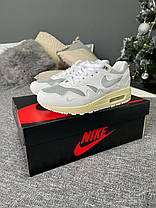 Кросівки Nike Air Max 1 Patta Waves White / Найк Аїр Макс 1 Патта Уейвс Білі з Сірим, фото 5