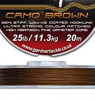 Поводковый материал Gardner SLY SKIN камуфляжный коричнево черный (camo brown black)