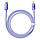 Кабель для Айфон тайп сі лайтнінг з підтримкою швидкої зарядки 20Ват 1.2м фіолетовий Baseus CAJY000205, фото 4