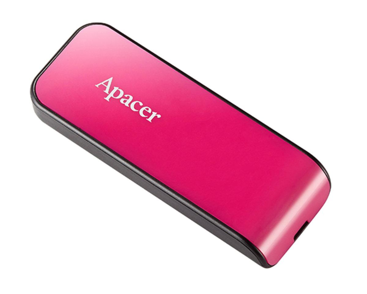 Flash Apacer USB 2.0 AH334 64Gb pink (AP64GAH334P-1)