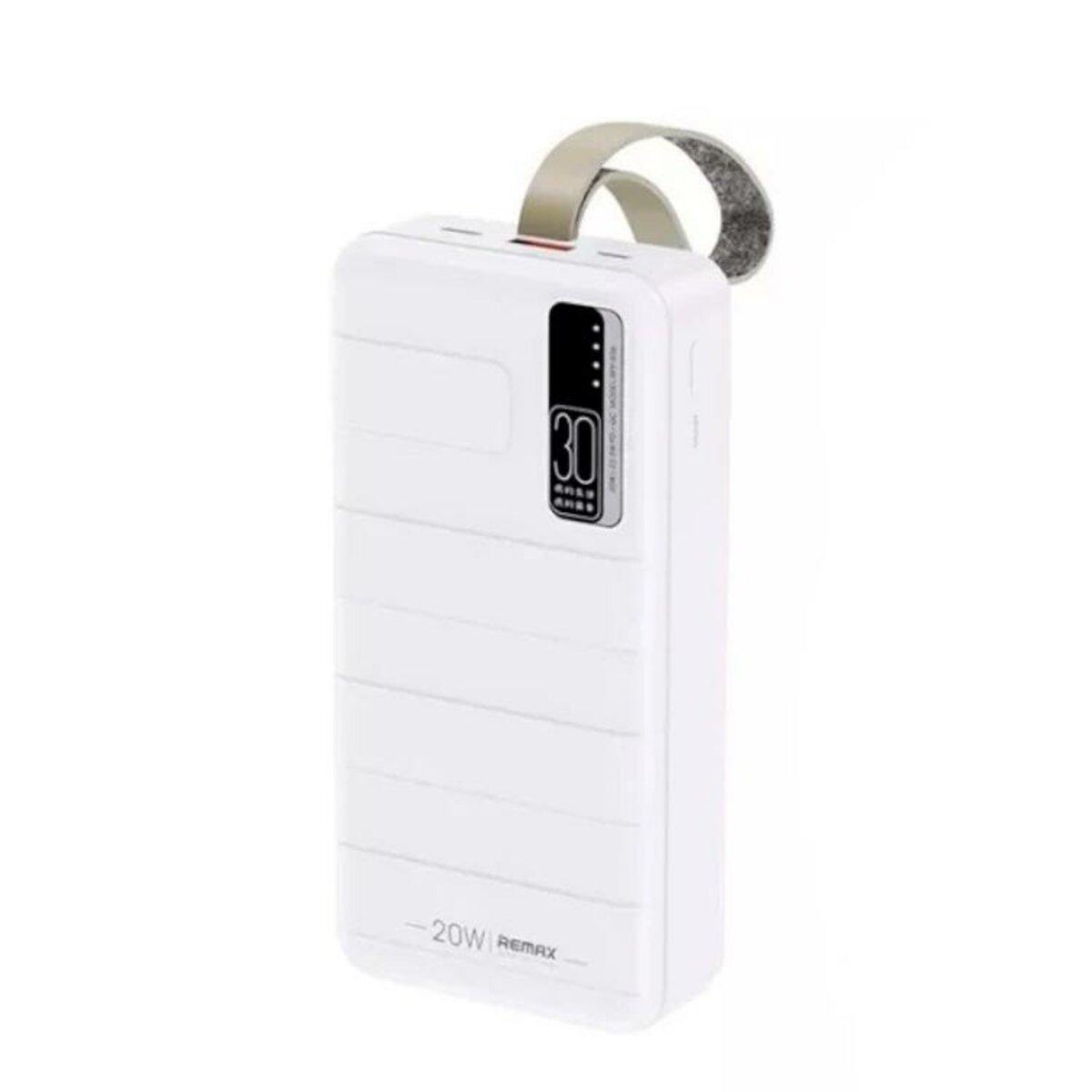 Зовнішній акумулятор REMAX Noah Series 20W+22.5W PD+QC Fast Charging Power Bank 30000mAh RPP-506 White (RPP-506 White)