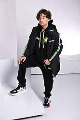 Спортивний костюм на флісі для хлопчика+куртка 2346, на зріст 140-170