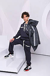 Спортивний костюм на флісі для хлопчика+куртка 2346, на зріст 140-170