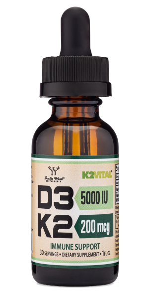Double Wood Vitamin D3 + K2 / Вітамін Д3 К2 рідкий на МСТ олії 30 мл
