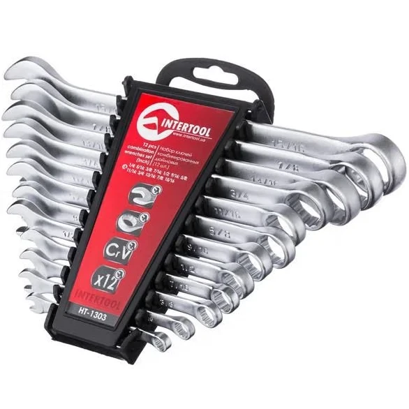 Набір ключів комбінованих INTERTOOL 12 шт. 6-22 мм HT-1203, фото 1