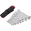 Набір ключів комбінованих INTERTOOL 15 шт. 6-22 мм HT-1204, фото 3