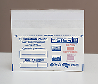 Пакеты бумажные 60*100 мм ProSteril для стерилизации (влагостойкие) (100 шт/уп)