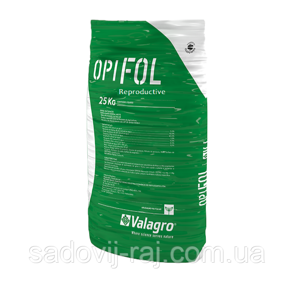 Добриво Опифол Репродукция / Optifol Reproductive 3-10-40 25 кг Valagro Італія
