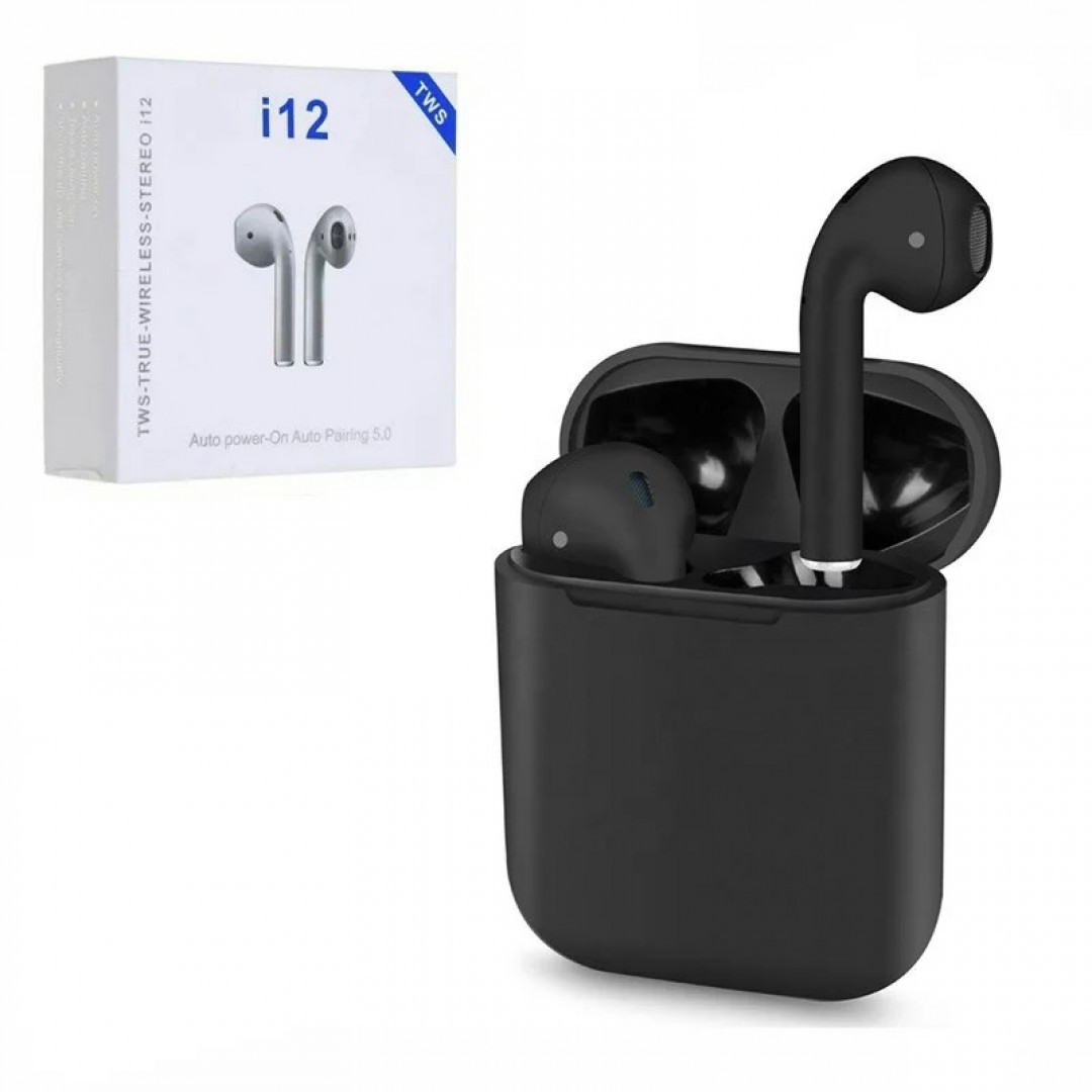 Беспроводные Наушники TWS I12 (Черный) — Купить Недорого на Bigl.ua ...
