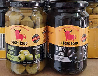 Оливки без кісточки El Toro Rojo 340/150 г. Іспанія