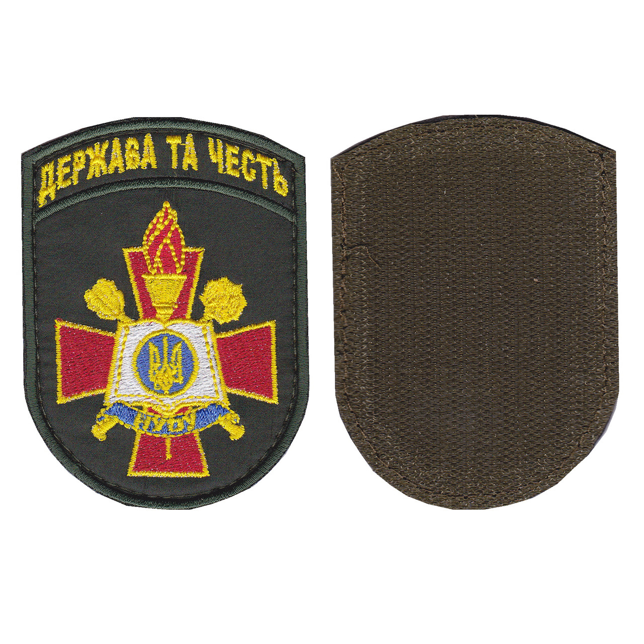 Шеврон військовий / армійський, учбовий,НУОУ ім. Черняховського, на липучці, на оливці, ЗСУ. 9,5 см * 7 см, фото 1