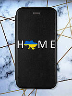 Чехол-книжка с рисунком для Samsung Galaxy A11 Черный :: Дом Украина (патриотический принт 73)