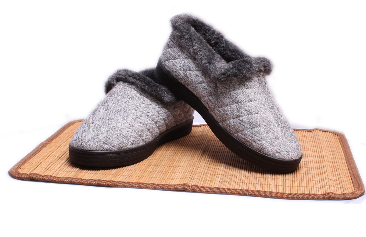 Бабуші жіночі капці з задником теплі на овчині бурки 38р / 39р - 24,5 см бурки, фото 1