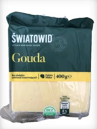 Сир Гауда Gouda Swiatowid 400 гр. Польща, фото 2