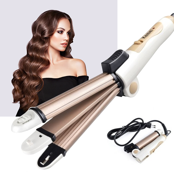 Плойка для волосся Kemei KM-8851 3 в 1 33 Вт, фото 1