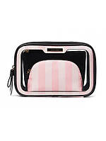 Косметичка 3в1 Beauty Bag Trio Iconic Stripe від Victoria's Secret США оригінал