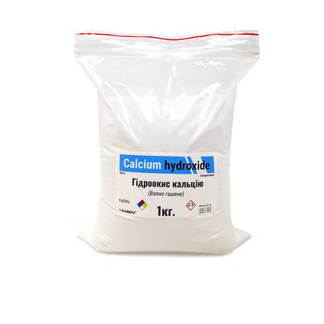 Гідроокис кальцію (вапно гашене), Ca(OH)2