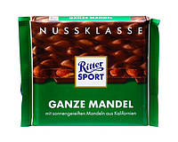 Шоколад Молочный с Миндалем Риттер Спорт Ritter Sport Ganze Mandel 100 г Германия