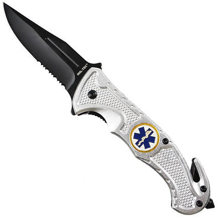 Складаний ніж Mil-Tec / Міл-тек рятувальний Paramedic, сріблястий (Німеччина), фото 1