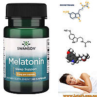 Мелатонін США 60 капс по 3мг мелатонін для сну мелатонін для волосся melatonin 3mg мелатонін для дітей