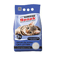 Super Benek (Супер Бенек) Бентонитовый наполнитель для кошачьего туалета с ароматом морской свежести 5 л