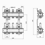 Колектор Icma 1" 5 виходів, з витратами NoK013, фото 2