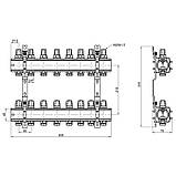 Колектор Icma 1" 8 виходів, без витратоомера NoK005, фото 2
