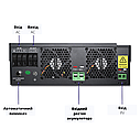Гібридний інвертор Qoltec Solar Off-Grid 5,5 кВт | 100А | 48 В | MPPT, фото 6