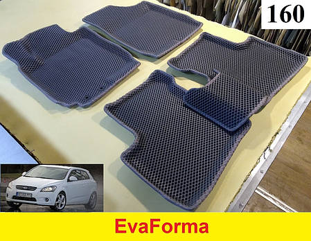 3D килимки EvaForma на Kia Ceed '06-10, автокилимки ЕВА, фото 2