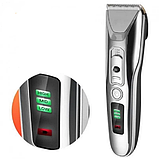 Машинка для стриження Gemei GM-6061 4 насадки, фото 2